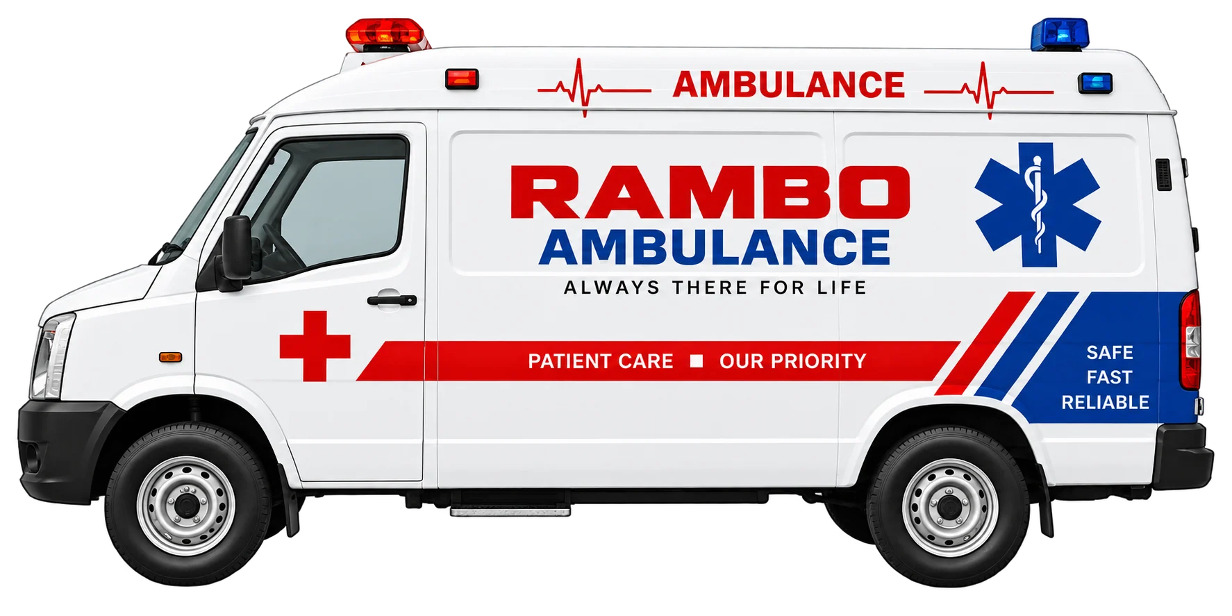 Rambo Ambulance ready for patient transportation
