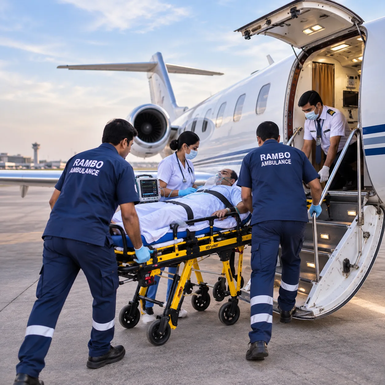 Air ambulance medical transportation