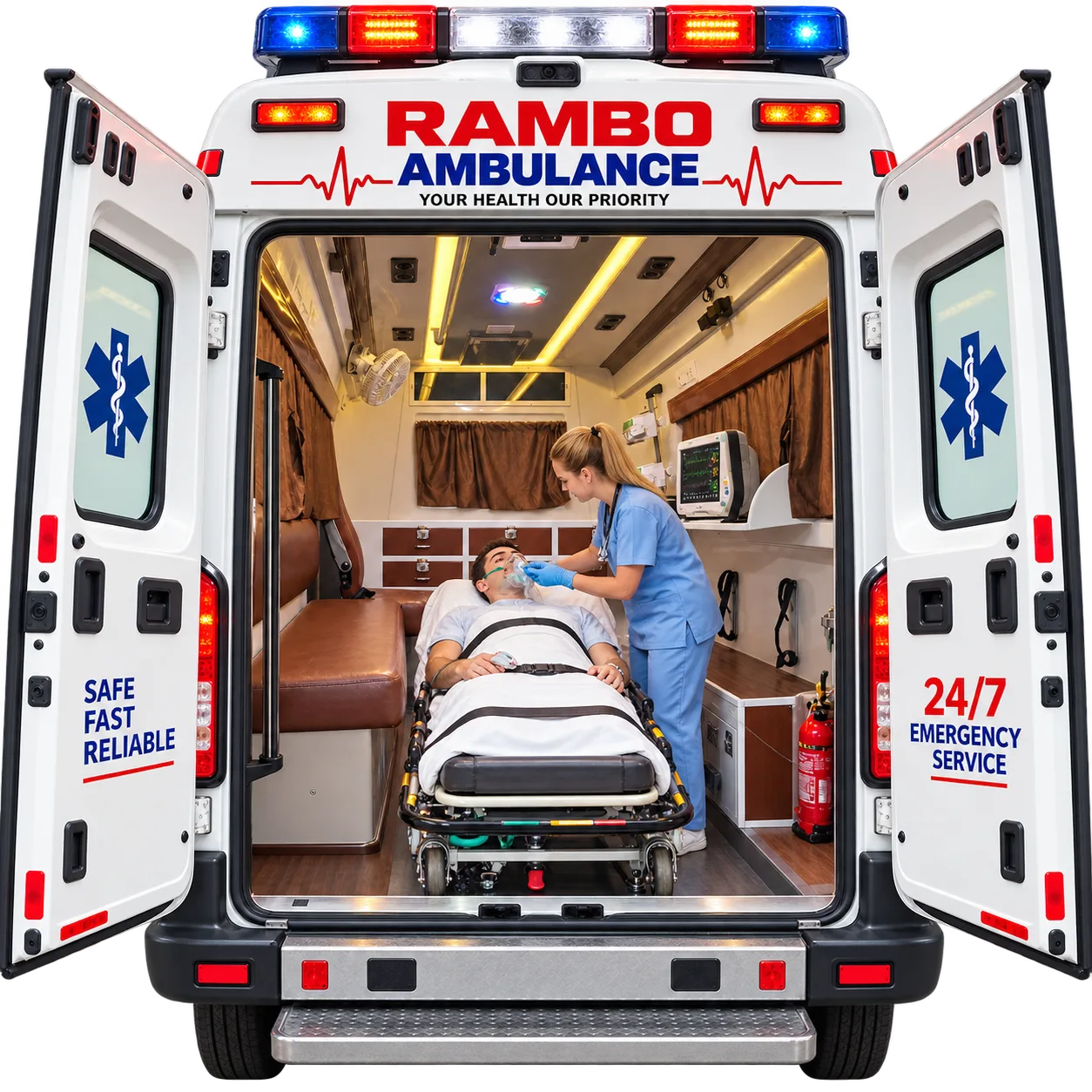 Nurse-assisted ambulance patient support